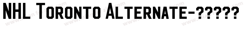 NHL Toronto Alternate字体转换